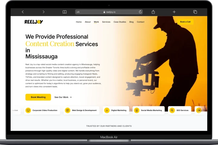 ReelJoy.io — Website Development & SEO