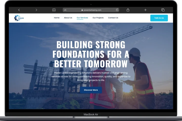 Power Lanka Engineering Solutions – Website Development Case Study