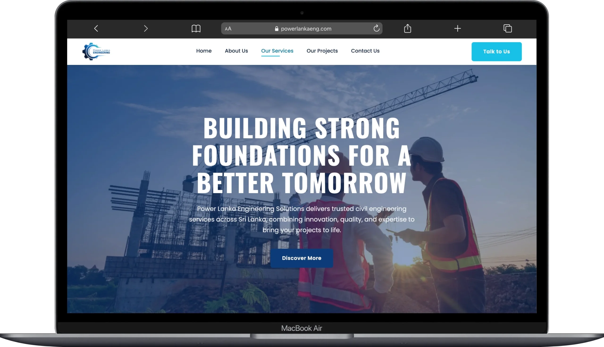 Power Lanka Engineering Solutions – Website Development Case Study
